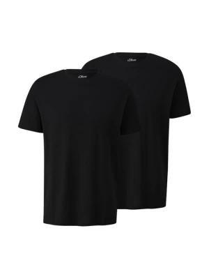 T-shirt basic s.Oliver czarny