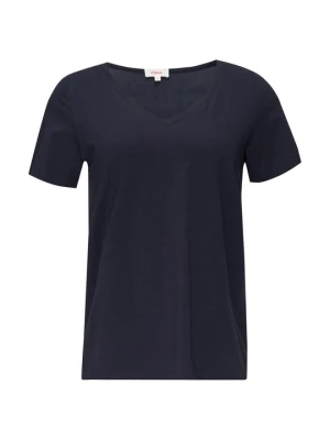 T-shirt basic s.Oliver granatowy