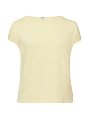 T-shirt basic s.Oliver jasnożółty