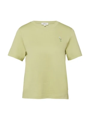 T-shirt basic s.Oliver zielony