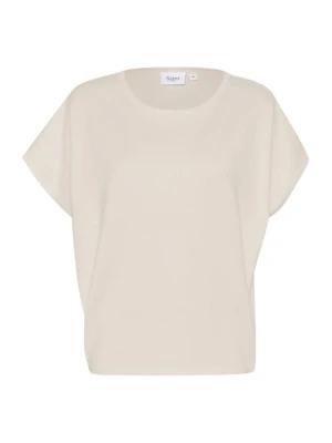 T-shirt basic Saint Tropez beżowy