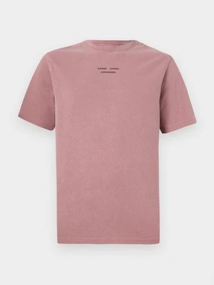 T-shirt basic Samsøe Samsøe jagodowy