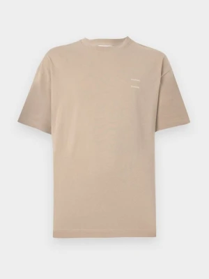T-shirt basic Samsøe Samsøe beżowy