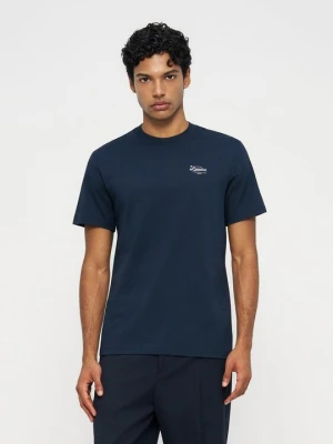 T-shirt basic Sandro niebieski