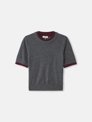 T-shirt basic Sandro szary