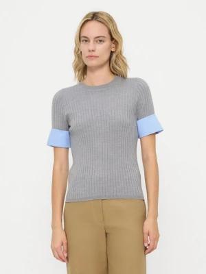 T-shirt basic Sandro szary
