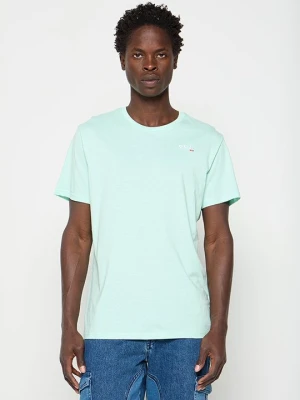 T-shirt basic Schott miętowy