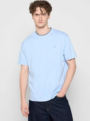 T-shirt basic Scotch & Soda niebieski
