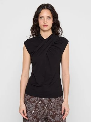 T-shirt basic Scotch & Soda czarny