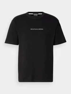 T-shirt basic Scotch & Soda czarny