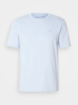 T-shirt basic Scotch & Soda jasnoniebieski