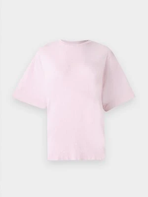 T-shirt basic Selected jasnoróżowy