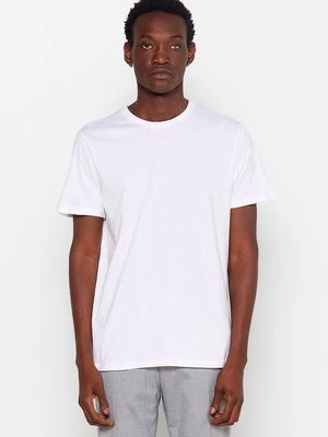 T-shirt basic Selected biały