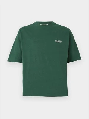 T-shirt basic Selected ciemnozielony