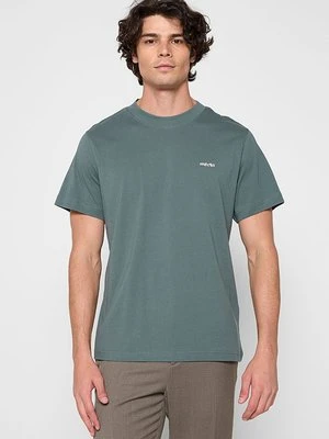 T-shirt basic Selected zielony