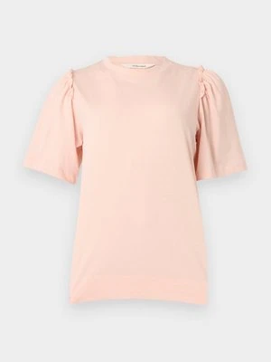 T-shirt basic Selected jasnoróżowy