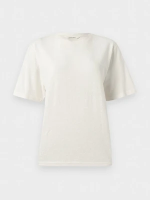 T-shirt basic Selected beżowy