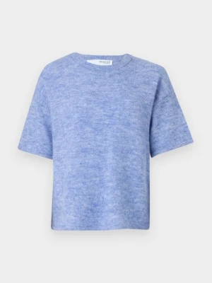 T-shirt basic Selected jasnoniebieski
