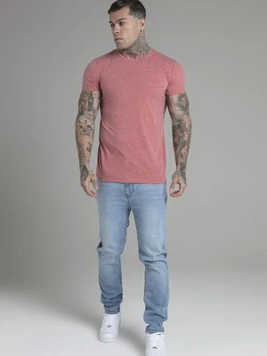 T-shirt basic SikSilk pomarańczowy