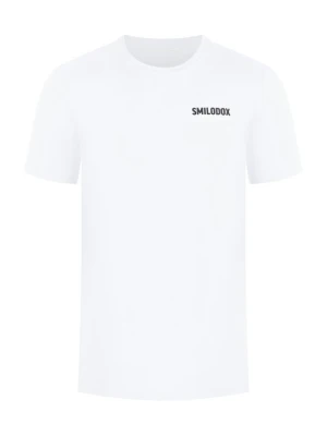T-shirt basic Smilodox biały