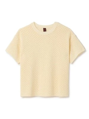 Zdjęcie produktu T-shirt basic Stefanel mleczny