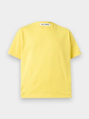 T-shirt basic Sunnei jasnożółty