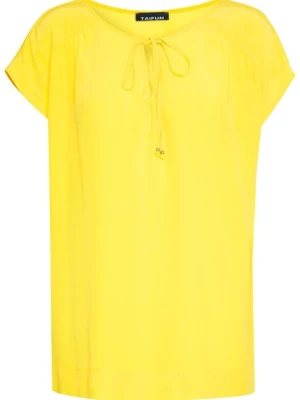 T-shirt basic Taifun żółty