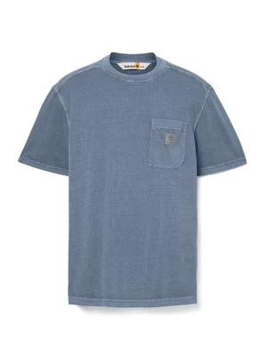T-shirt basic Timberland granatowy