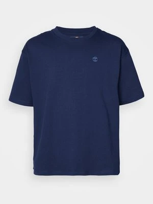 T-shirt basic Timberland granatowy