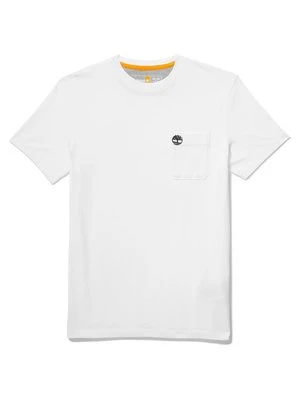 T-shirt basic Timberland biały