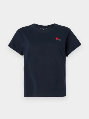 T-shirt basic Tom Tailor granatowy