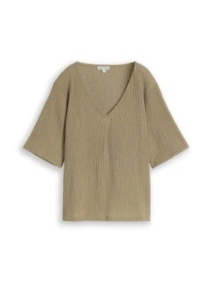 T-shirt basic Tom Tailor oliwkowy