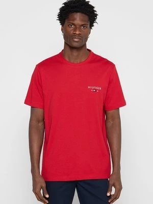 T-shirt basic Tommy Hilfiger czerwony