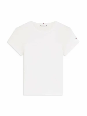 T-shirt basic Tommy Hilfiger biały