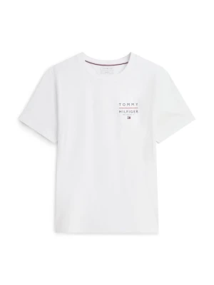 T-shirt basic Tommy Hilfiger biały