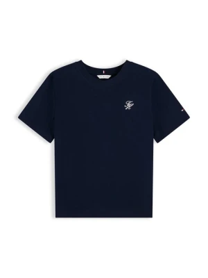 T-shirt basic Tommy Hilfiger granatowy