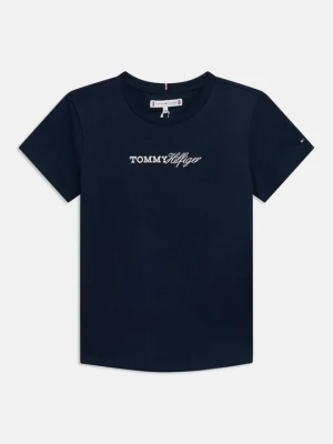 T-shirt basic Tommy Hilfiger granatowy