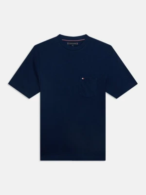 T-shirt basic Tommy Hilfiger granatowy
