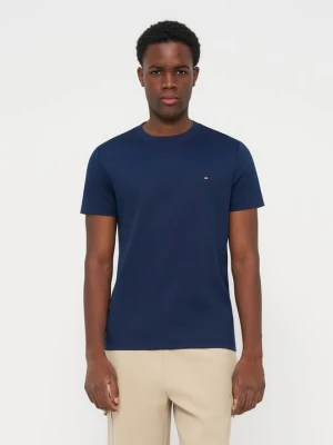 T-shirt basic Tommy Hilfiger granatowy