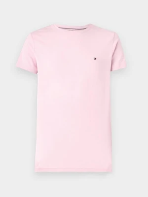 T-shirt basic Tommy Hilfiger jasnoróżowy