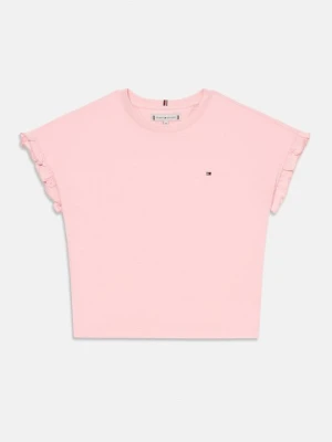 T-shirt basic Tommy Hilfiger jasnoróżowy