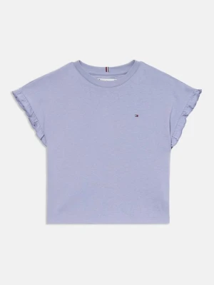 T-shirt basic Tommy Hilfiger liliowy