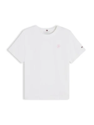 T-shirt basic Tommy Hilfiger mleczny