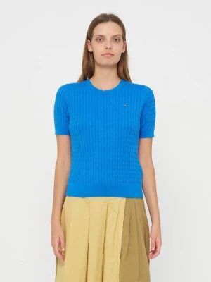 T-shirt basic Tommy Hilfiger niebieski