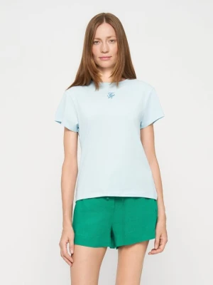 T-shirt basic Tommy Hilfiger niebieski