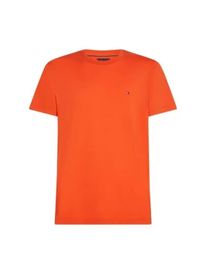 T-shirt basic Tommy Hilfiger pomarańczowy