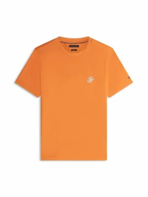 T-shirt basic Tommy Hilfiger pomarańczowy