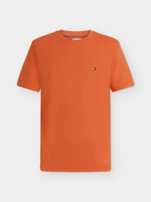 T-shirt basic Tommy Hilfiger pomarańczowy