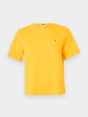 T-shirt basic Tommy Hilfiger pomarańczowy