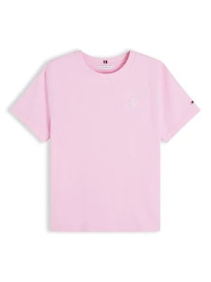 T-shirt basic Tommy Hilfiger różowy